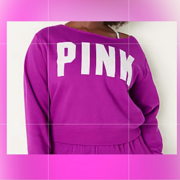 Brand New PINK Fleece Cropped Sweatshirt XL & Nectar Pulse Fragrance Mist 8.4oz - Picture 4 of 7